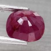 Glistening violet red 1.75ct UNHEATED Ruby