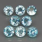 High fire 8.13ct collection of Topaz solitaires