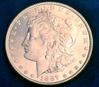 1887 Alligator Eye VAM -12 Morgan Dollar UNC
