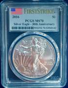 2016 Sliver Eagle PCGS MS70 First Strike