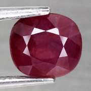 Glistening violet red 1.75ct UNHEATED Ruby