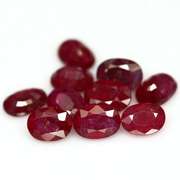 Simply gorgeous deep blood red 11.09ct Ruby set