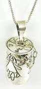 Sterling Angel Wishes Box Pendant & Chain