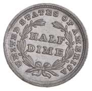 1837 Seated Liberty Half Dime - Large Date