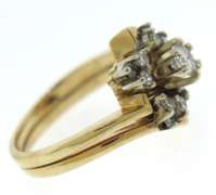 Stunning Round Brilliant Cut Center w Diamond Guard Ring