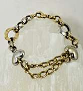 High-Fashion 18K Two-Tone Gold Bracelet