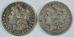 Super sharp and scarce 1885-S & 1896-S Morgan Dollars