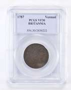 VF30 1787 Vermont Britannia - Graded PCGS