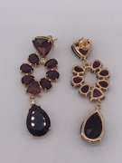 Pretty Purple Gemstone Earrings