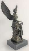 Beautiful Angel sits on Celestial Throne Bronze Sculpture
