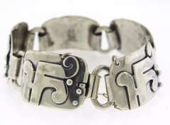 Sterling Silver Mexico Taco Victoria Bracelet