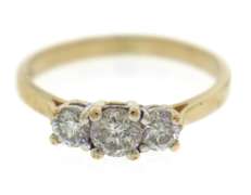Beautiful Yellow Gold ape .98ctw Diamond Band