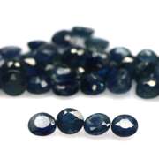 Heated only! 9.37ct deep blue sapphire set
