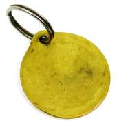 Vintage Solid Brass Mercedes Benz FOB Key Ring