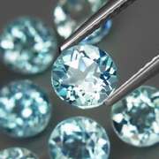 High fire 8.13ct collection of Topaz solitaires