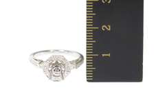 18K White Gold 5.0mm 0.31 Ctw Semi Mount Engagement Setting Ring