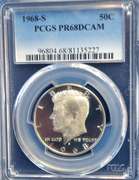 1968 S PCGS PR 68 DCAM 50 C