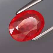 Gorgeous red orange 1.56ct Imperial Sapphire
