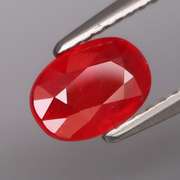Richly colored 1.28ct Imperial red Sapphire