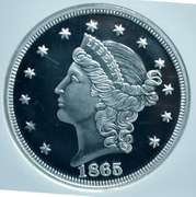 2007 JAMES B. LONGACRE "PROPOSED MOTTO" DBLE EAGLE  1 OZ. SILVER