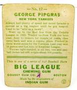 1933 George Pipgras, Yankees Goudey Gum Baseball Card