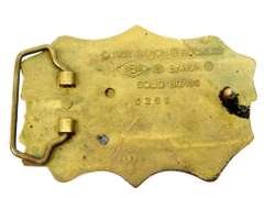 1982 Solid Brass Gun Rights Belt Buckle