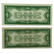 1928 A &1934 $ 1 Funnyback Silver Certificates