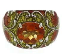 Sterling Silver India Multi Gemstone Ring