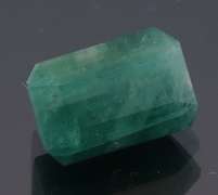 Huge 5.46ct unheated blue green Colombian Emerald