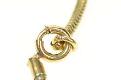 Gold Filled Retro Ornate Twist Snake Chain Collar Necklace