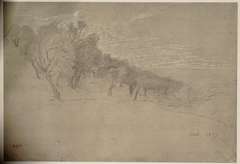 EDGAR DEGAS PAYSAGE D'ITALIE 1922
