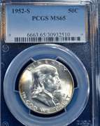 1952 S PCGS MS65 50 C