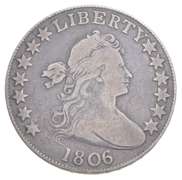 1806 Draped Bust Half Dollar 06/5