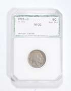 VF30 1923-S Indian Head Buffalo Nickel - Worn Dies - Graded PCI