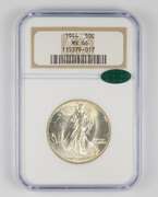 MS66 1944 Walking Liberty Half Dollar - CAC - Graded NGC