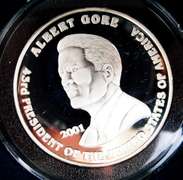 Bush/Gore Presidential Election Silver Proof Coin