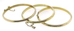Lot of 3 Sterling Silver Bangles