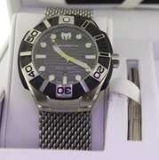Trendy TechnoMarine Watch with Black Rubber Dial & Mesh Bracelet