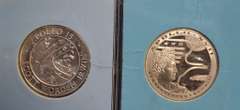 Lot Of 2 Sterling Silver Medals from The Apollo Missions