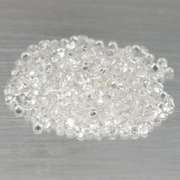 Outstanding 8.41ct diamond white Zircon set