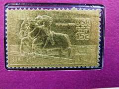 US Olympic Commemorative 1980 23KT Gold Stamp Proof