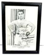 Rocky Marciano Autographed Framed Print