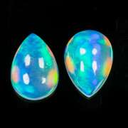 Gorgeous 1.35ct matched set of teardrop cut Opals