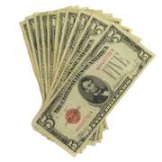 10 Clean  $5 Red Seal  US Notes