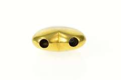 10K Yellow Gold Victorian Seed Pearl Garnet Heart Slide Charm/Pendant