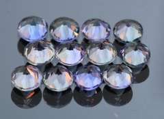 Fantastic 6.29 multi-color Tanzanite set