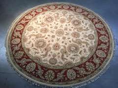 HAND KNOTTED ZIGHLER RUG ROUND 8X8