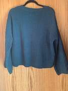 Green Cable knit Sweater- Small