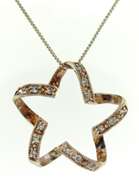Sterling Silver Flower Style Pendant on Chain