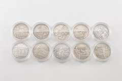 2009-2017 Cook Islands $5 25g .925 Silver 10 Coin Set - Box & COA